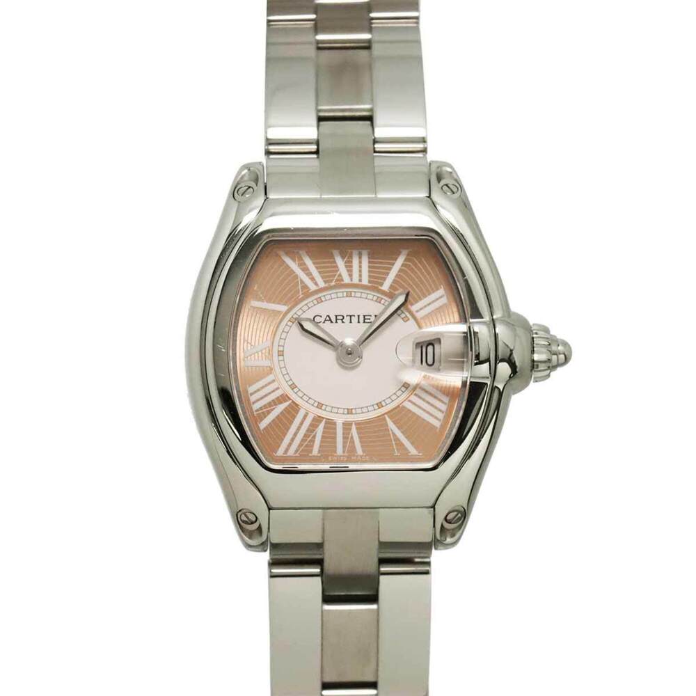 Cartier Roadster SM W62054V3 Ladies' Watch, Date, Pink, Quartz Watch